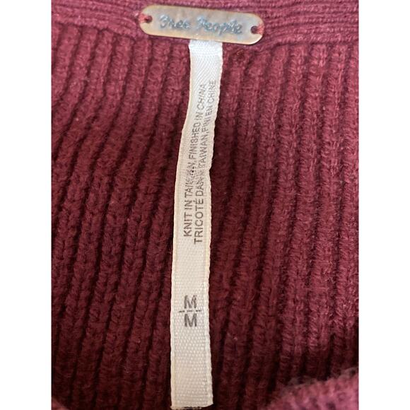 Free People Easy Street Multicolor Color Block Dolman Sleeve Tunic Sweater Top M - Picture 3 of 4